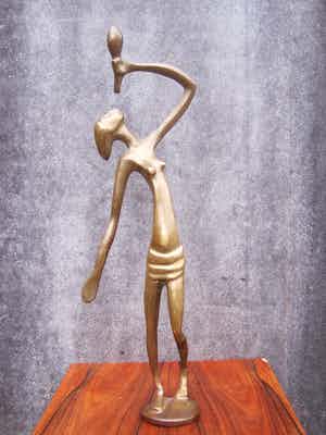 Brons (Onbekend) - Drinking and dancing verkocht voor € 80!