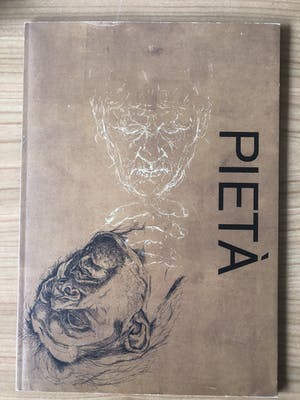 Paul van Dongen - Ets PIETA uit 2001- met het boek Pieta. kopen? Bied vanaf 150!
