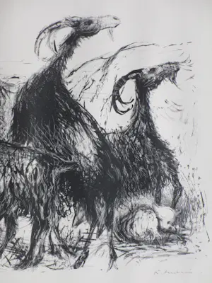 Kees Andrea - Geiten Spanje - Litho kopen? Bied vanaf 38!