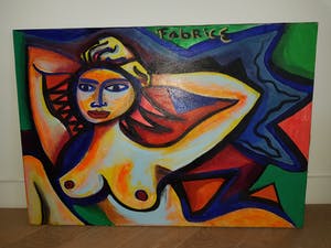 Fabrice Hund - De Amsterdamse kunstenaar-TOPWERK - "verbazing" uit 1994 kopen? Bied vanaf 200!