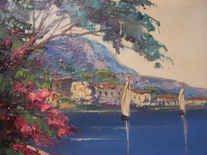 Jan Bevort - Mediterraan kustgezicht. kopen? Bied vanaf 60!