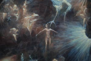 Ton de Kruyk - Surrealistisch tafereel - olieverfschilderij kopen? Bied vanaf 125!