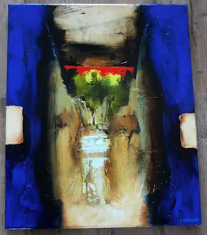 Hans Vanhorck - Gemengde techniek: Abwehr - 1992 kopen? Bied vanaf 299!