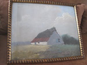 Niet of onleesbaar gesigneerd - Landschap met oude hoeve. kopen? Bied vanaf 10!