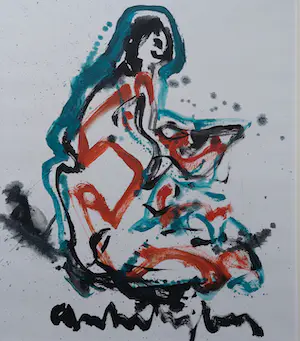 Anton Heyboer - Zittende Vrouw kopen? Bied vanaf 475!