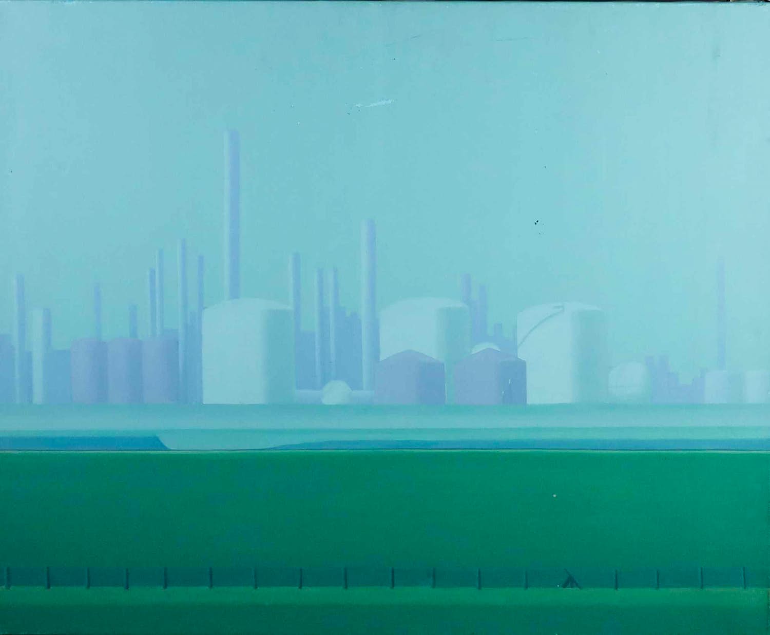 Eefje Bettman - Olieverf op doek, Landschap verkocht voor € 1!