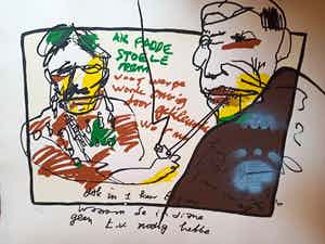 Herman Brood - Paddo's ( met de hand bewerkte zeefdruk) verkocht voor € 299!