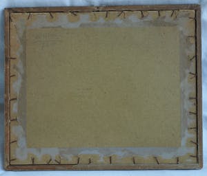 Niet of onleesbaar gesigneerd - Ingelijste gouache , Man, harp, film en 2 vogels – ingelijst - oud kopen? Bied vanaf 1!