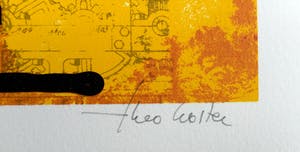 Theo Koster - Rode Compositie kopen? Bied vanaf 20!