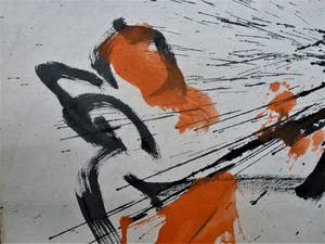 Anton Heyboer - De oervogel Mooie krachtige schildering . kopen? Bied vanaf 200!