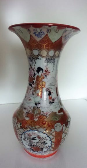 Niet of onleesbaar gesigneerd - Porselein Kutani vaas - Japan - 19e eeuw kopen? Bied vanaf 10!