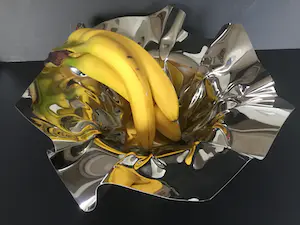 Niet of onleesbaar gesigneerd - Rvs fruitschaal kopen? Bied vanaf 1!