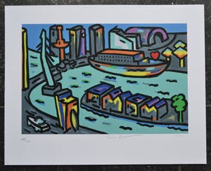 Peter Hofland - Zeefdruk Rotterdam - 2015 - Handgesigneerd kopen? Bied vanaf 1!