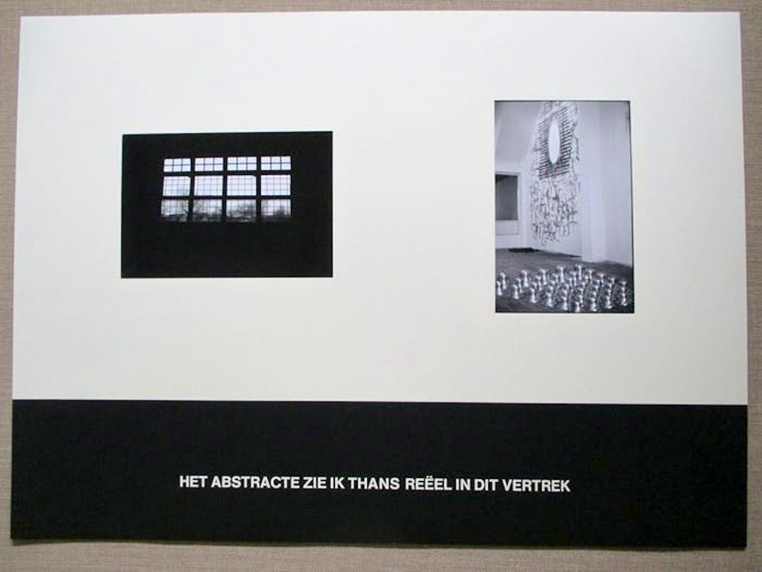 Jan van den Dobbelsteen - Multimediaal Gem. Techniek, Het abstracte zie ik thans reëel in dit vertrek verkocht voor € 36!