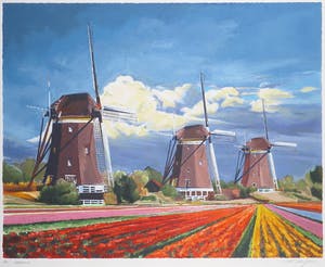 Toon Kuijpers - Zeefdruk, Holland - Ingelijst kopen? Bied vanaf 35!