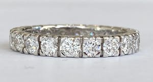 14 karaats witgouden alliance ring met diamanten ca. 2,00 crt kopen? Bied vanaf 1700!