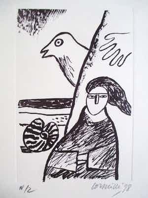 Corneille - Gesigneerde ets verkocht voor € 85!