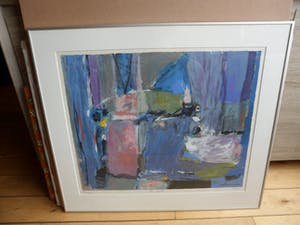 Wil van Leeuwen - Litho, De lente, Ingelijst kopen? Bied vanaf 45!