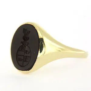 Gele pinkring met wapenschild - rm 18.75 kopen? Bied vanaf 500!