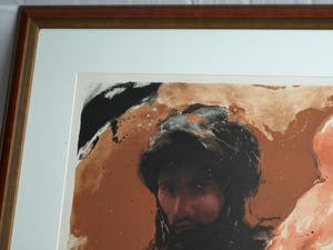 Wil van der Laan - Ingelijste zeefdruk , Deux Arabes – 1994 - groot kopen? Bied vanaf 50!
