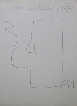 Klaas Gubbels - potloodtekening: kan - 1991 kopen? Bied vanaf 99!