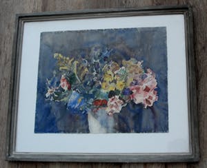 Rudolf de Bruyn Ouboter - ingelijste aquarel - bloemstilleven kopen? Bied vanaf 650!