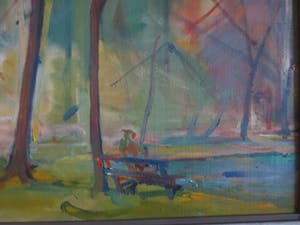 Arie Schouten - Zomerochtend in t Park Velsen 1969/ kopen? Bied vanaf 170!