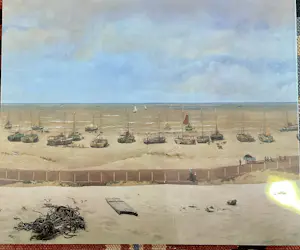 Hendrik Willem Mesdag - Zeilboot Scheveningen 96 affiche plus boek Magisch Panorama Mesdag kaufen? Bieten Sie von 35!