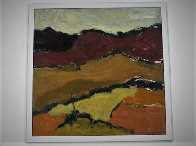 Hanneke Nobel - intrigerend impressionistisch olieverf "woestijn Zuid Afrika" gesigneerd  kopen? Bied vanaf 1!