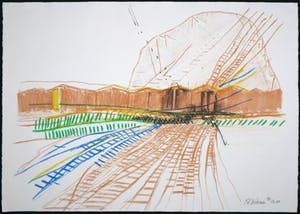 Kees van Bohemen - Litho, Station kopen? Bied vanaf 120!