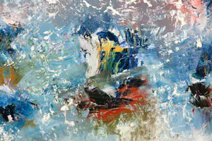 Angelos Tassopoulos - Olieverf op doek, Abstracte compositie - Zeer groot kaufen? Bieten Sie von 200!