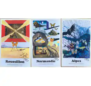 Salvador Dali - Vlindersuite i.o.v. Franse Spoorwegen (SNCF) verkocht voor € 85!