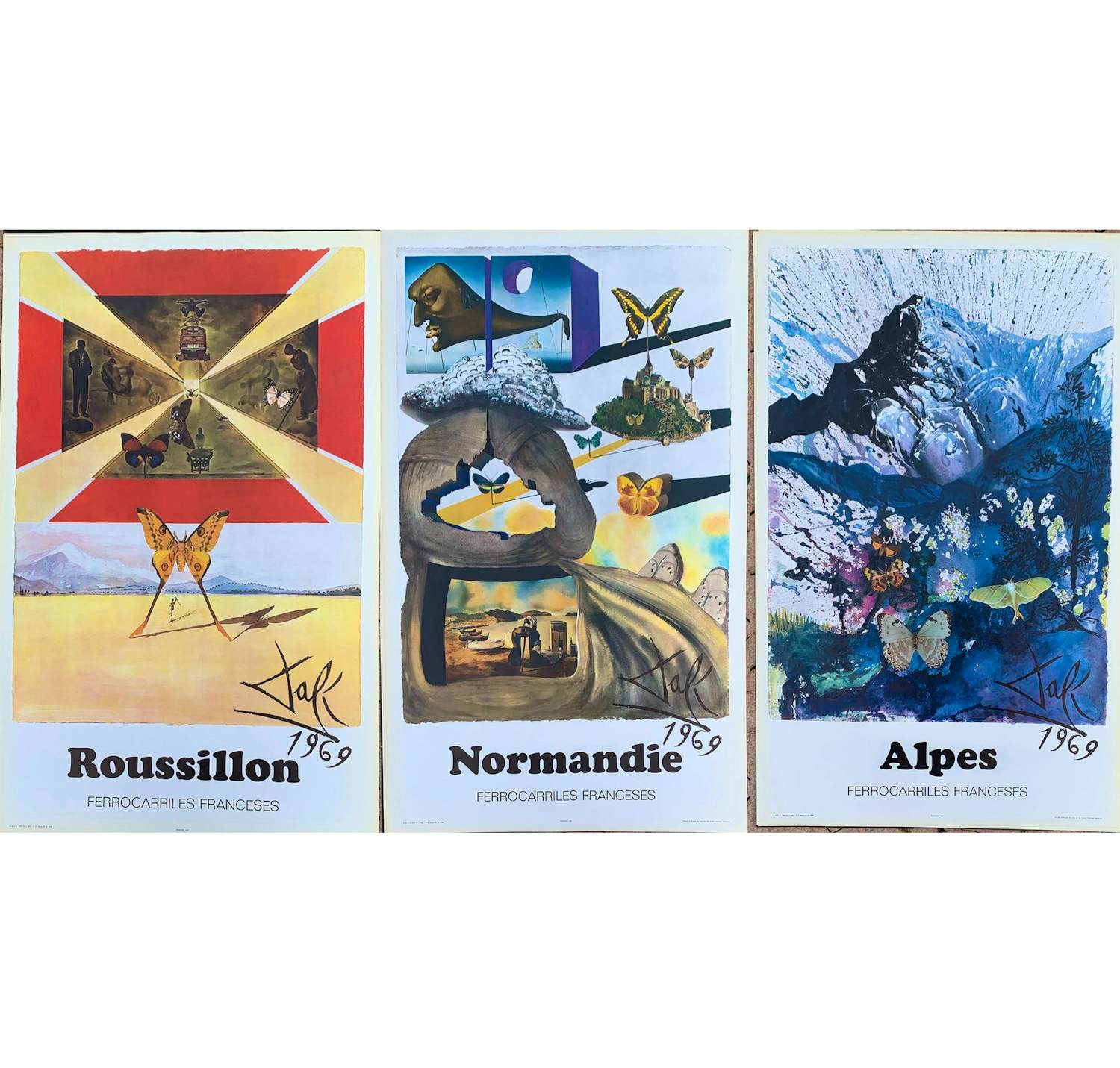 Salvador Dali - Vlindersuite i.o.v. Franse Spoorwegen (SNCF) kopen? Bied vanaf 99!