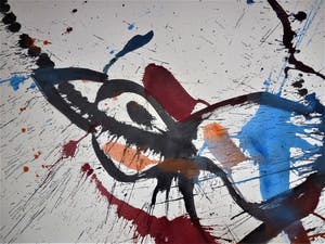 Anton Heyboer - De oervogel Krachtige schildering . kopen? Bied vanaf 300!