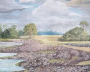 Thomas van Wissen - Heidelandschap - eind 19e eeuw Gouache - ingelijst achter glas kopen? Bied vanaf 40!