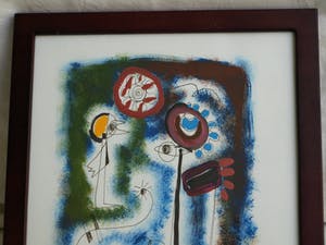 Jasper Banen - Gemengde techniek , “Hemelfamilie” – gesigneerd & ingelijst – 2005 kopen? Bied vanaf 45!