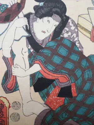 Toyokuni Utagawa II - Zwaardgevecht kopen? Bied vanaf 1!