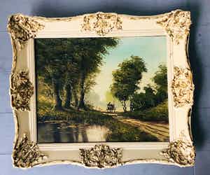 Dirk Verheul - Landschap met boeren kar verkocht voor € 10!