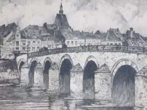 Han Jelinger - Sint Servaasbrug Maastricht - Ets kopen? Bied vanaf 60!