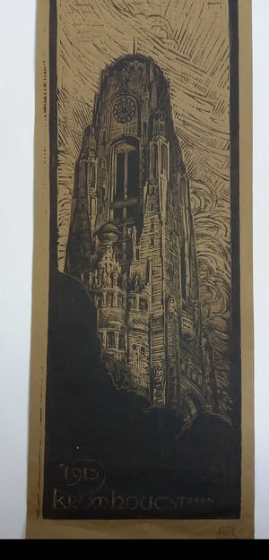 Huib Luns - Kromhout's Toren 1913 - Raadhuis Rotterdam (prijsvraag) kopen? Bied vanaf 10!
