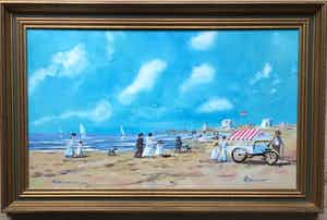 Henk Poeder - Strand bij scheveningen verkocht voor € 129!