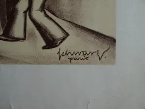 Mommie Schwarz - Kunst-Schoolplaat (?) uit ca. 1975 , “Paris”, Parijs - SBV Utrecht kopen? Bied vanaf 1!