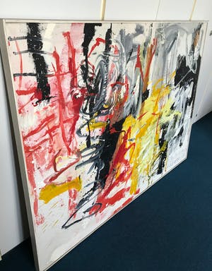 Ben Wellerdieck - Abstract Olieverf op Groot Doek kopen? Bied vanaf 1!