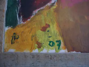 Piet Wiegman (II) - Abstracte kleurrijke compositie - Olieverf op doek kopen? Bied vanaf 100!