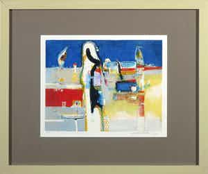 Kantcho Kanev - Zeefdruk, Zonder titel 3 - Ingelijst verkocht voor € 50!