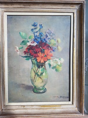 Ina Hooft - kristalvaas met bloemen kopen? Bied vanaf 90!