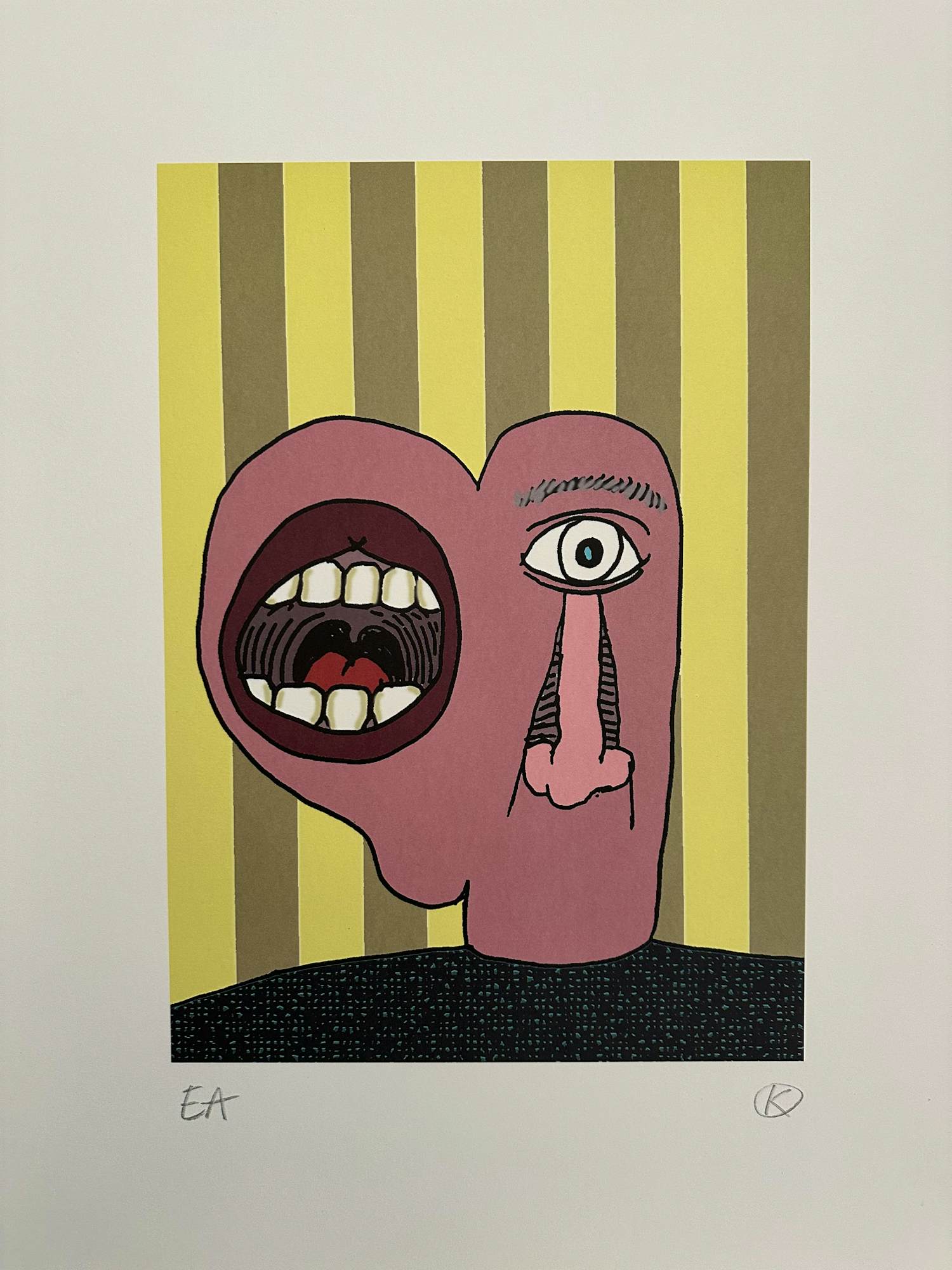 Kamagurka - Man met mondoor verkocht voor € 350!