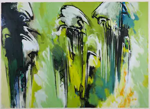 Mattie Schilders - Zeefdruk op papier, Three, out of perfect - Ingelijst kopen? Bied vanaf 60!