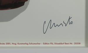 Christo - Handgesigneerde offset litho, Wrapped Magazine - Ingelijst kopen? Bied vanaf 1!