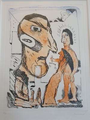 Lucebert - Aquatint ets met figuren - 1994 kopen? Bied vanaf 369!